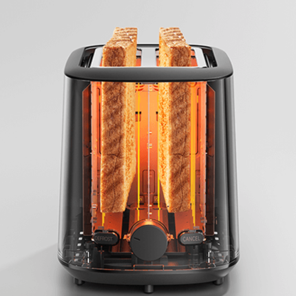 Xiaomi Toaster 850W - 7 Browning Levels, Dual Wide Slots, Defrost & Reheat Functions, with Sleek Modern White Design