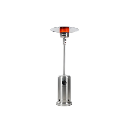 Conti Outdoor Gas Patio Heater 13kW - Stainless Steel Umbrella Design, High-Performance Heating, Advanced Safety System, & Mobility Wheels