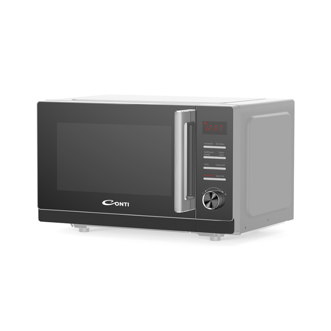 Conti Microwave 28L - MW5128-S, Sleek Silver Design, Digital LED Control, Multi-Power Levels, & Professional Defrost System