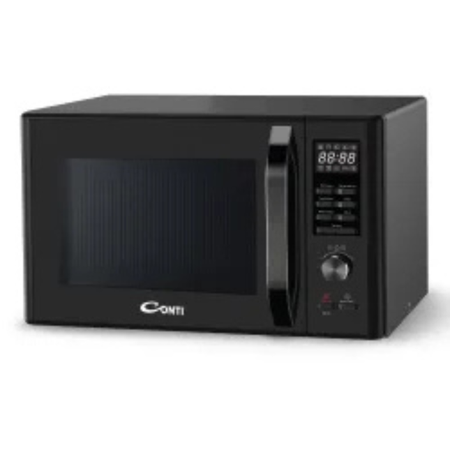 Conti Microwave 32L - Sleek Silver Design, Smart Digital Control, Multi-Auto Cook Programs, Professional Defrost Function, & Child Safety Lock