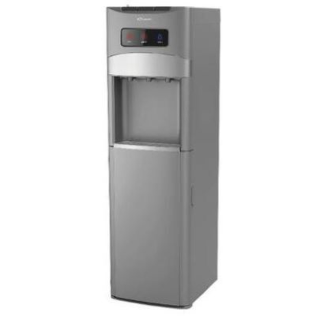 Conti Table-Top Water Cooler - Sleek Silver Design, Hot & Cold Water Tanks, Easy-Press Taps, & Overheat Protection System