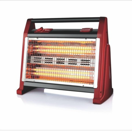Conti Quartz Heater - 1600W, 3 Tubes, Multiple Power Settings, Compact Design, & Advanced Safety System