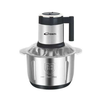 Conti Food Chopper - Huge 6L Capacity, Durable Stainless Steel Bowl, High-Power Motor, Sharp Blades, & Multiple Speeds