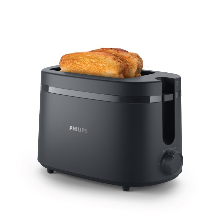 Philips Toaster - 2 Slots, 650W Power, 8 Browning Settings, Automatic Shut-off, & Compact Design - HD2510/90