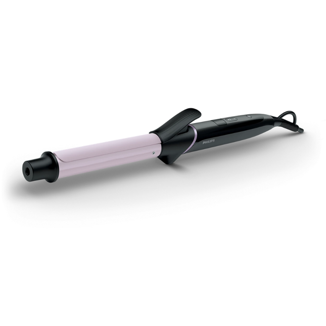 Philips Hair Curler - 25mm Barrel, Ceramic Coating, Digital Temperature Control, Cool Tip, & Safety Stand - StyleCare BHB864/03