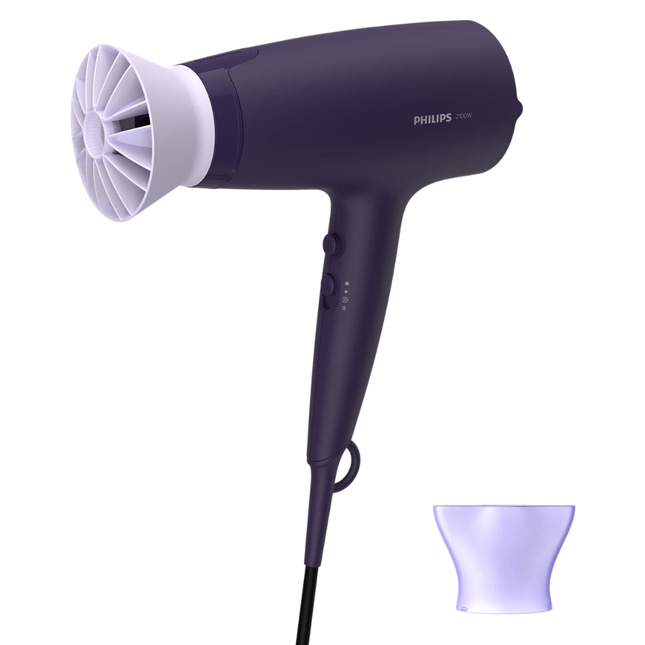 Philips Hair Dryer - 2100W, ThermoProtect Technology, ThermoProtect Attachment, Multiple Speed & Heat Settings - 3000 Series BHD340/13
