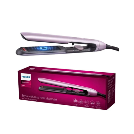 Philips 5000 Series Hair Straightener - ThermoShield Technology, Floating Ceramic Plates, Ionic Styling, 230°C - BHS530/03
