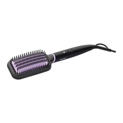 Philips Heated Straightening Brush - ThermoProtect Technology, Extra Wide Design, Ceramic Tourmaline Coating, 2 Heat Settings - BHH880/03