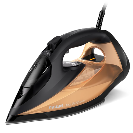 Philips 7000 Series Steam Iron - 2800W, 50g/min Continuous Steam, 250g Steam Boost, SteamGlide Elite Soleplate - DST7040/86