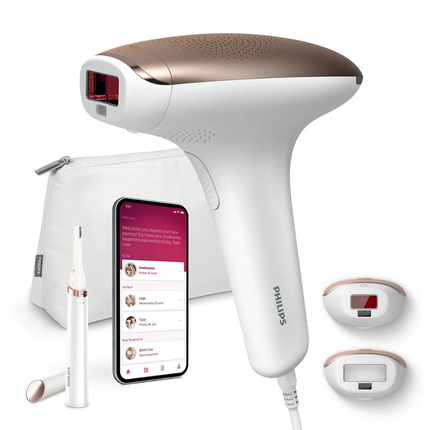 جهاز إزالة الشعر بالنبضات الضوئية فيليبس لوميا Advanced - BRI921/60، ملحقان للجسم والوجه، مستشعر لون البشرة