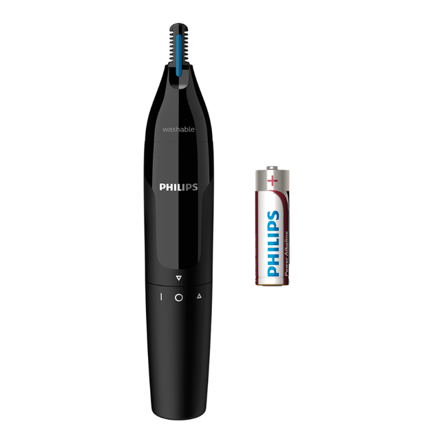 Philips Nose Trimmer Series 1000 - Protective Guard Tech, Stainless Steel Blades, Fully Waterproof - NT1650/16
