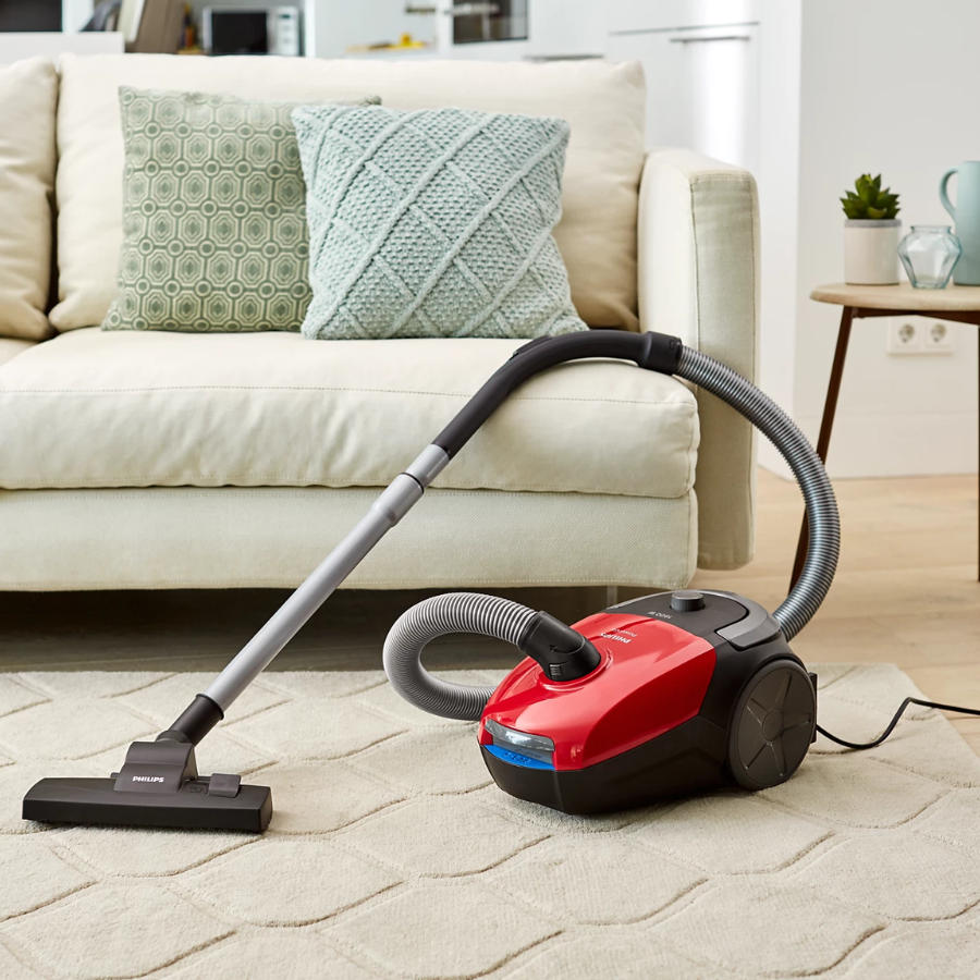 مكنسة فيليبس 2000 سلسلة - مكنسة بكيس، قوة 1800 واط، فلتر Super Clean Air، تصميم مدمج مكنسة فيليبس 2000 سلسلة - مكنسة بكيس، قوة 1800 واط، فلتر Super Clean Air، تصميم مدمج