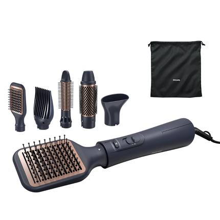 Philips Air Styler Series 5000 - Hot Air Styler, Ionic Tech, Thermal Brush, Care+ Setting, 1000W - BHA530/03