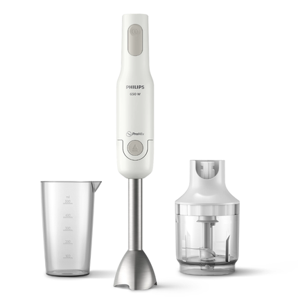 Philips Handblender Daily Collection - ProMix Tech, 650W Motor, Durable Blades, Multi-Accessories - HR2535/01