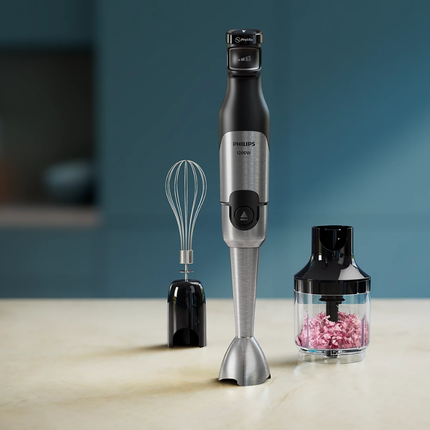 Philips Hand Blender Series 5000 - 1200W Powerful Motor, ProMix Tech, Multi-Accessories - HR2683/00