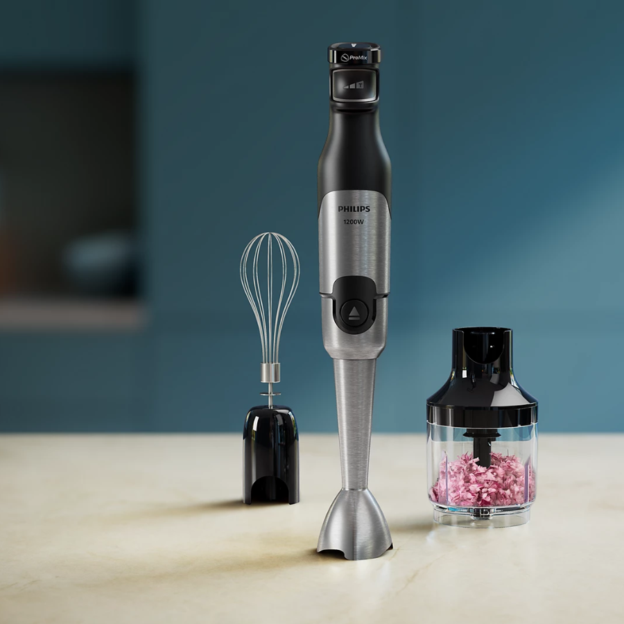 Philips Hand Blender Series 5000 - 1200W Powerful Motor, ProMix Tech, Multi-Accessories - HR2683/00 Philips Hand Blender Series 5000 - 1200W Powerful Motor, ProMix Tech, Multi-Accessories - HR2683/00