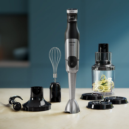 Philips Hand Blender Series 5000 - 1200W Powerful Motor, ProMix Tech, Multi-Functional Food Processor - HR2684/00