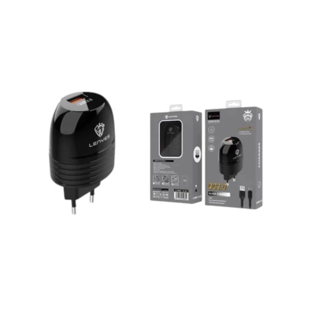 قابض شحن سريع USB QC 3.0 من Lenyes LCH092 - كابل ميكرو قابض شحن سريع USB QC 3.0 من Lenyes LCH092 - كابل ميكرو
