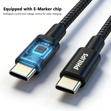 Philips DLC7060C Braided USB-C to USB-C Cable