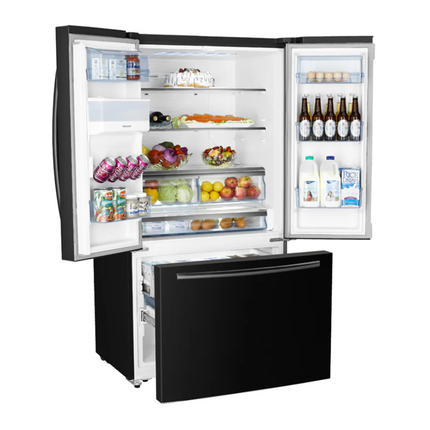 Hisense French Door Refrigerator - RF820N4WBU - 575L Capacity - Silver with Water Dispenser & Total No Frost