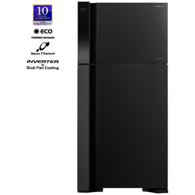 Hitachi 601L Refrigerator R-VG800PJ7-BBK | Inverter & Dual Fan Hitachi 601L Refrigerator R-VG800PJ7-BBK | Inverter & Dual Fan