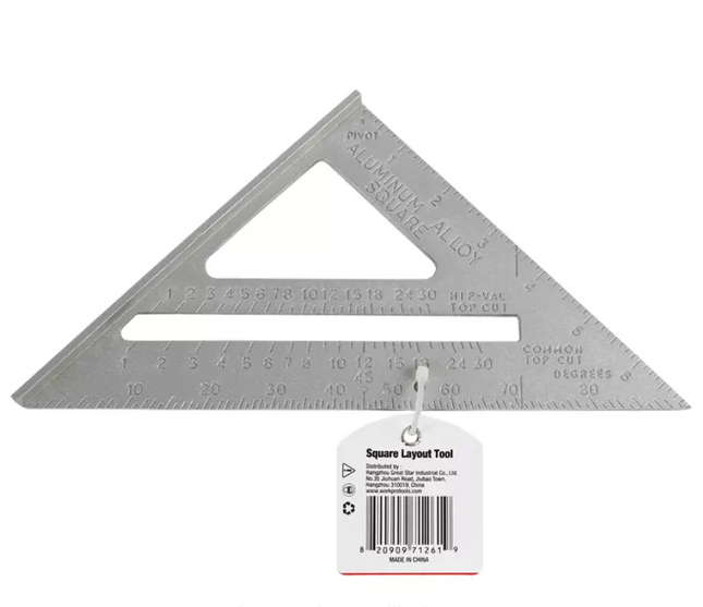 WORKPRO 7" Aluminum Square Layout Tool | W064006WE