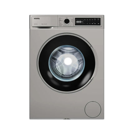 Vestel Washing Machine 7kg - WB712T2DSS - 1200 RPM, Dark Silver Finish, Digital Display & Smart Wash Programs