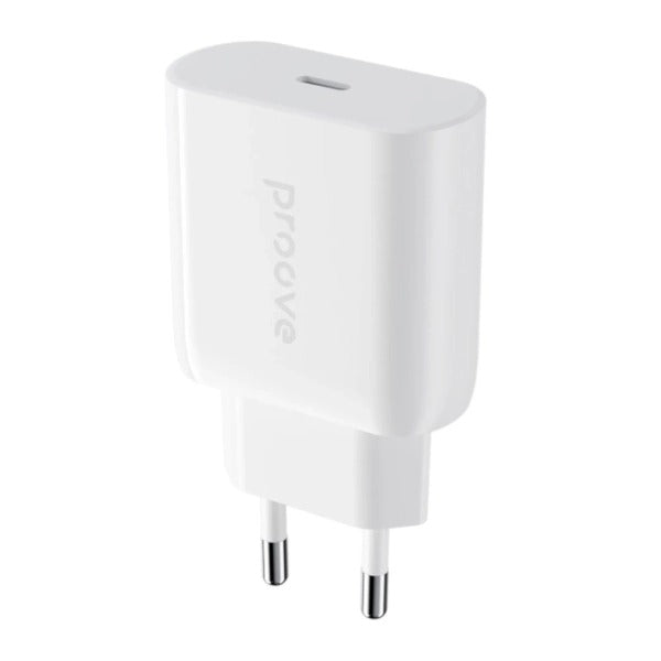 شاحن حائط Proove Rapid 20W + كابل Type-C إلى Lightning شاحن حائط Proove Rapid 20W + كابل Type-C إلى Lightning