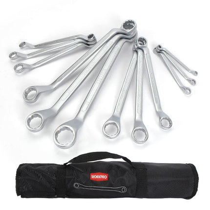 Workpro 12-Piece Wrench Set - Chrome Vanadium Steel