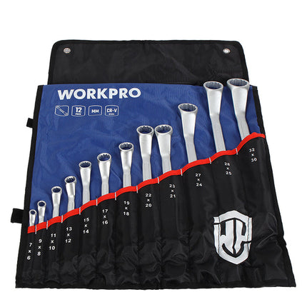 Workpro 12-Piece Wrench Set - Chrome Vanadium Steel – view 2