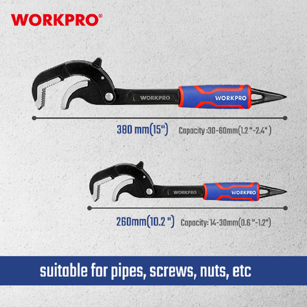 WORKPRO Heavy Duty Pipe Wrench Set - 2 Piece – view 3