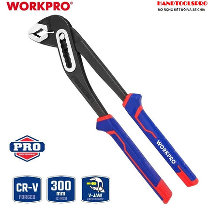 كماشة مواسير CR-V مقاس 12 إنش Workpro 