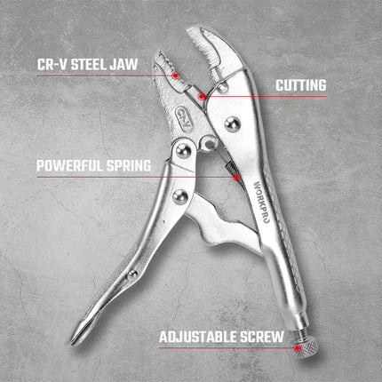 Workpro Cr-V Curved Jaw Locking Pliers – view 2