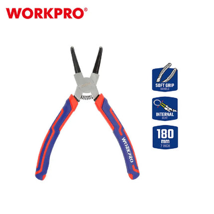 WORKPRO 7 Inch Curved Internal Circlip Pliers WP231153
