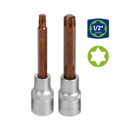 WORKPRO Torx Bit Socket T50 1/2" Long 100mm