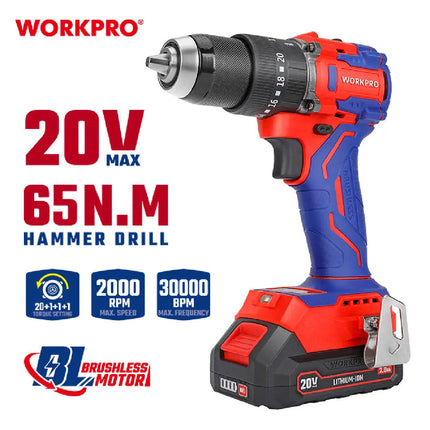 WORKPRO WP390019 Hammer Drill 65 Nm