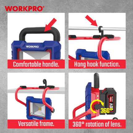 WORKPRO WP397000 20V LED Work Light – view 4