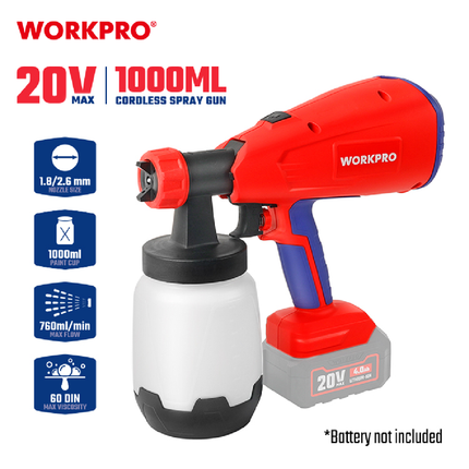 WORKPRO WP397005 20V Brushless Cordless Paint Sprayer – view 2