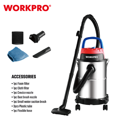 WORKPRO 15L Wet & Dry Industrial Vacuum Cleaner 1200W