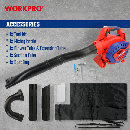 WORKPRO WP424005 Petrol Leaf Blower 750W – view 2