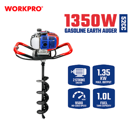 WORKPRO 1.35 kW Gasoline Earth Auger WP424006 – view 2