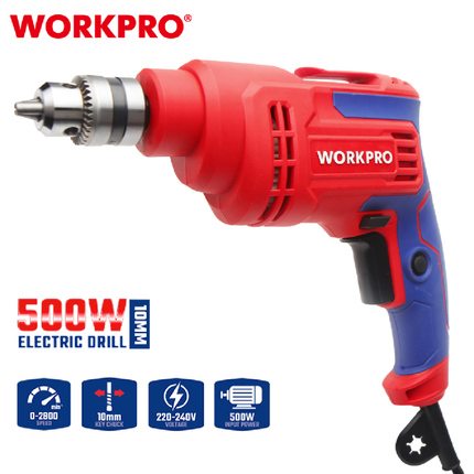 WORKPRO 500W Electric Drill 10mm WP470000