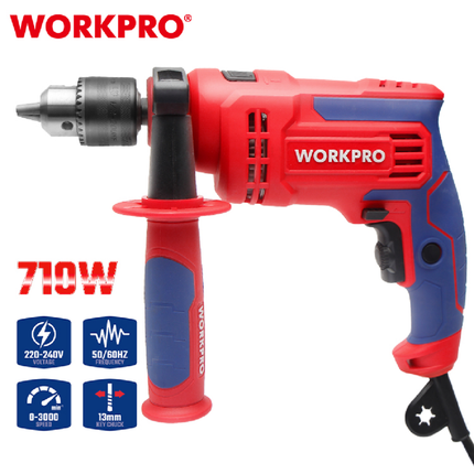 WORKPRO WP470200 Impact Drill — 710W 13mm