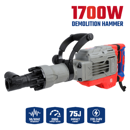 WORKPRO WP470607 Demolition Hammer - 1700W – view 5