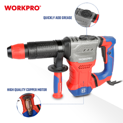 WORKPRO 1300W 15J SDS MAX Demolition Hammer – view 3