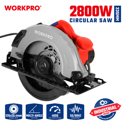 WORKPRO WP471202 Professional Circular Saw - 235 mm