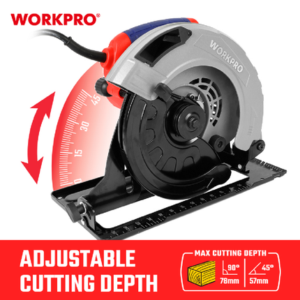 WORKPRO WP471202 Professional Circular Saw - 235 mm – view 3