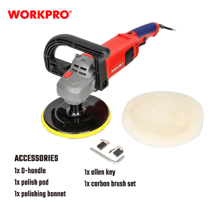 WORKPRO WP472404 Polisher - 1400W, 180mm Disc – view 3