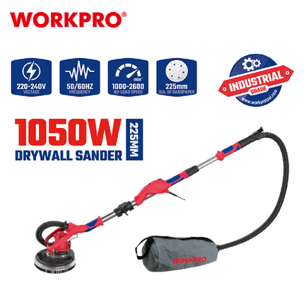 WORKPRO 1050W Electric Drywall Sander 215mm
