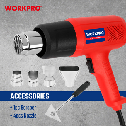 WORKPRO 2000W Professional Heat Gun WP474004 – view 2